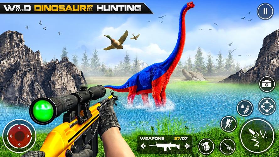 Dinosaur Hunting Gun Games Captura de tela 3