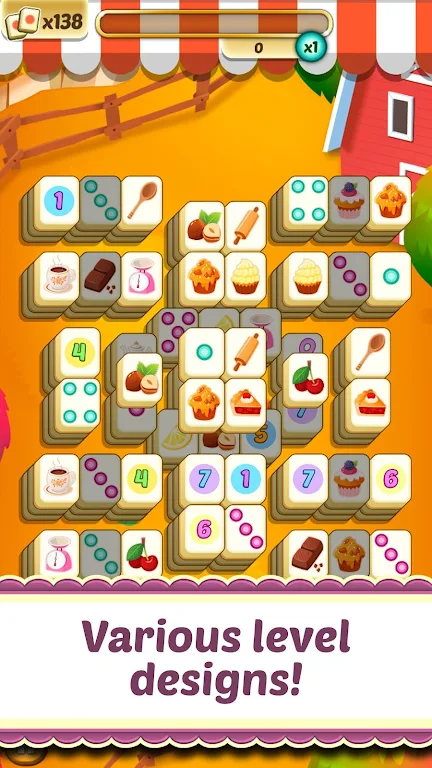 Mahjong Solitaire Cupcake Bake Captura de tela 2