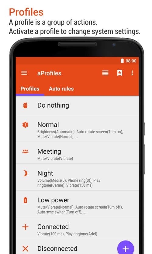 aProfiles - Auto tasks Captura de tela 0