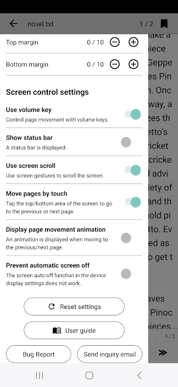 Readbook - Text Viewer Скриншот 2