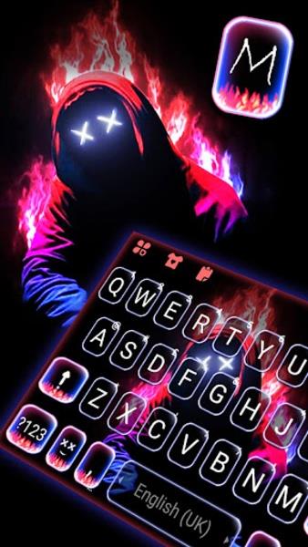 Neon Fire Maskman Themes Скриншот 3