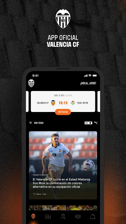 Valencia CF - Official App स्क्रीनशॉट 0