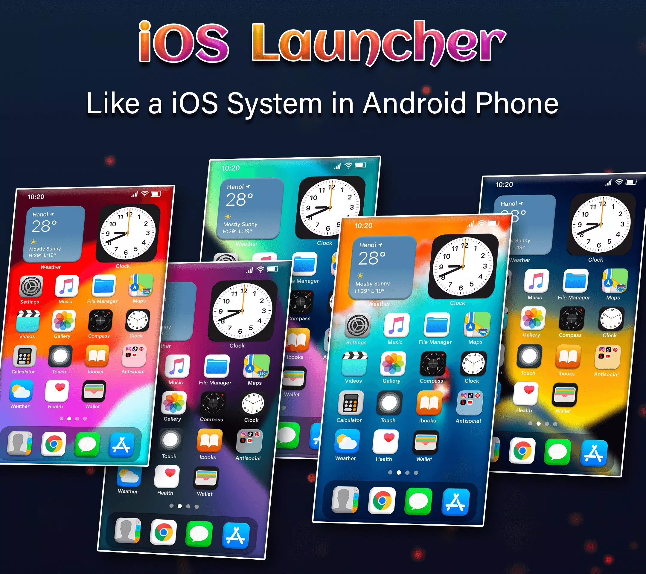 IOS Launcher - iOS 17 Pro Captura de tela 1