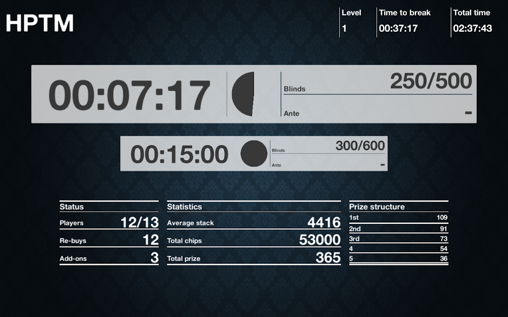 Home Poker Tournament Player Captura de tela 0