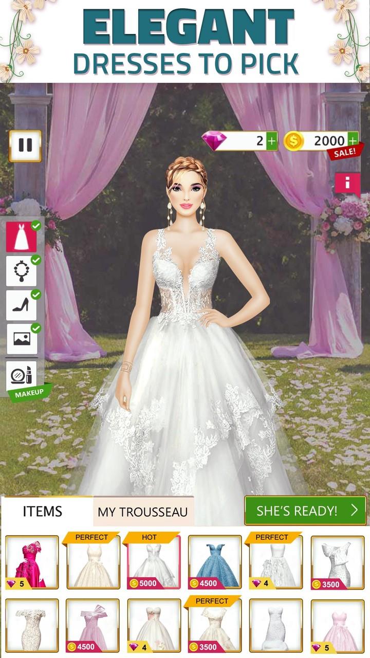 Hochzeitdesigner: Kleiddressup Captura de tela 2