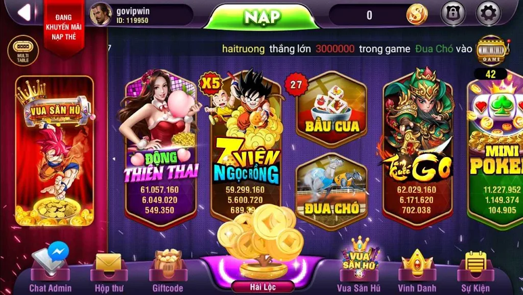 VinVip - No Hu, Xeng, Slots phat loc应用截图第1张