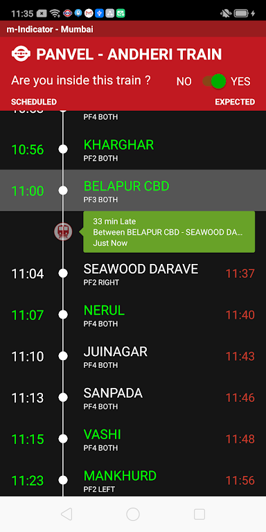 m-Indicator: Mumbai Local Screenshot 1