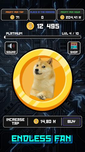 Crypto Clicker Doge Coin Idle Скриншот 2