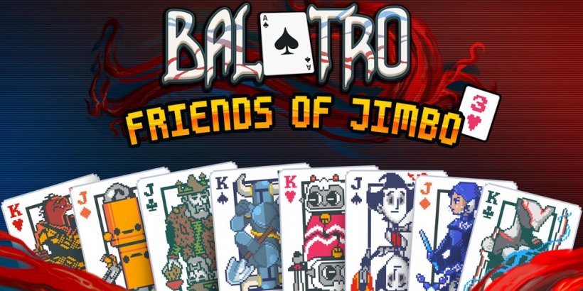 Balatro Jimbo 3 अपडेट के दोस्तों में 8 फ्रेंचाइजी के साथ विस्तार करता है