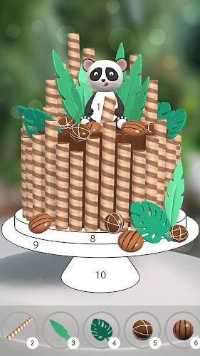 Cake Coloring 3D Captura de tela 2