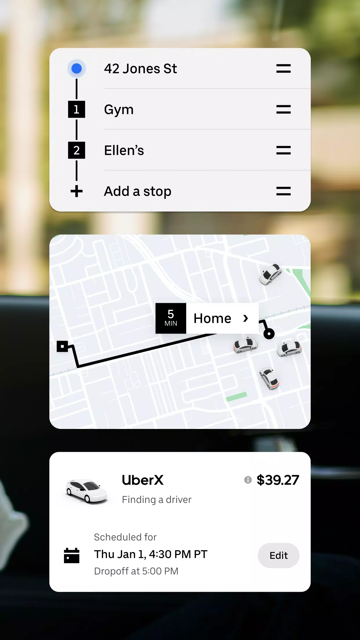 Uber: Peça viagem de carro Captura de tela 1