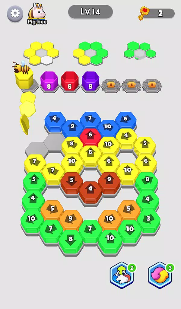 Bee Out - Hexa Away Puzzle应用截图第3张