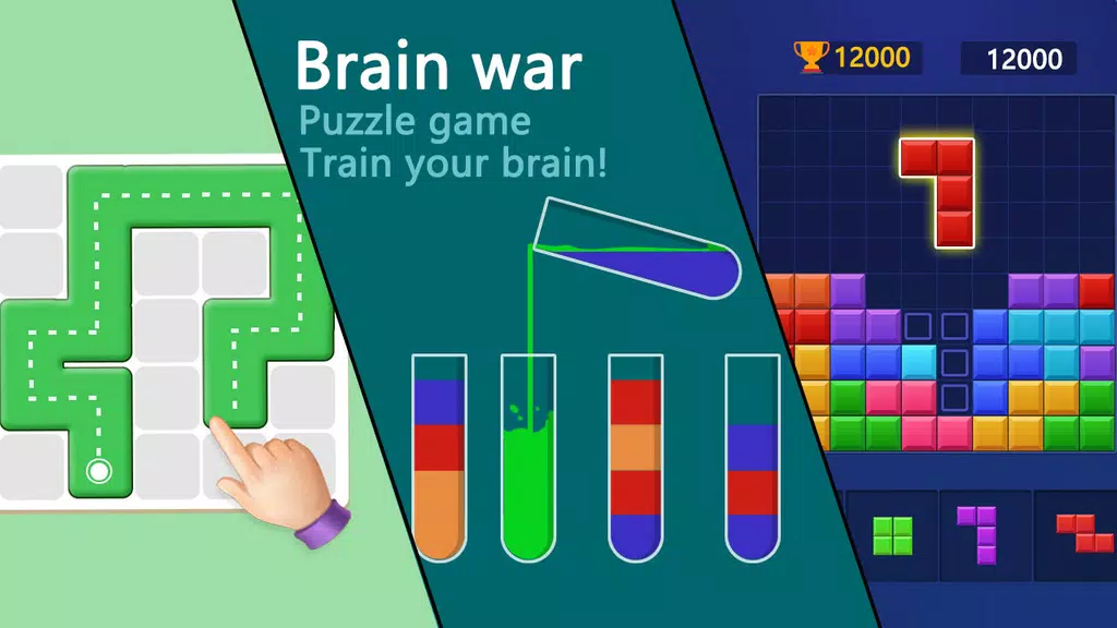 Brain war - puzzle game Скриншот 0