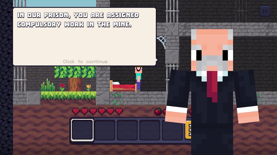 Noob Miner: Escape from prison Capture d'écran 1