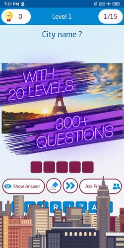 Guess the city game應用截圖第2張