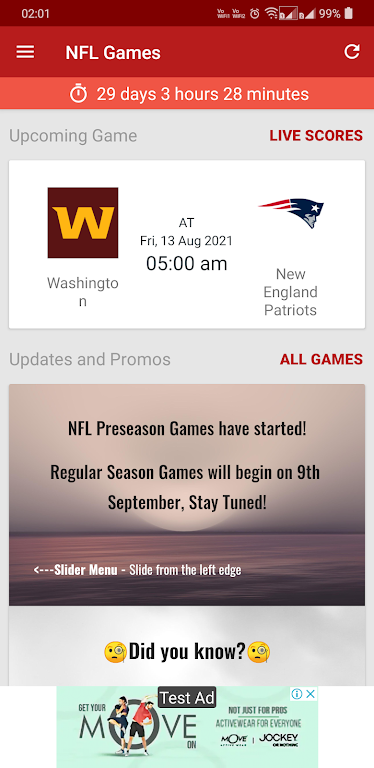 NFL 2024 Schedule Scores Скриншот 0