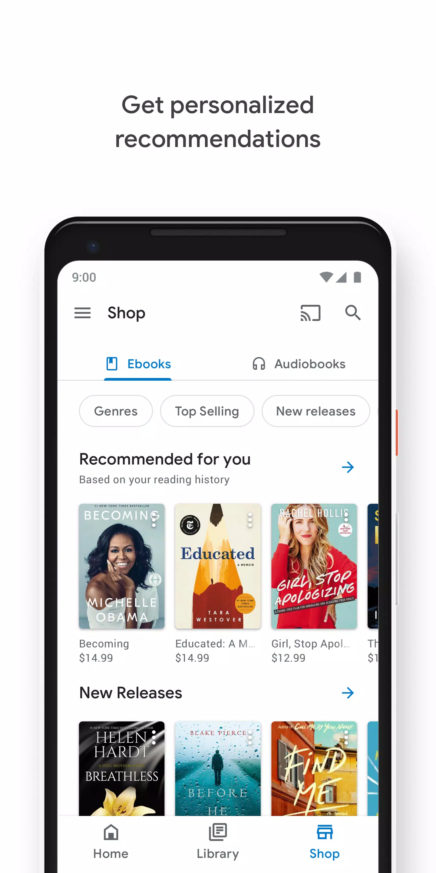 Google Play Livres Capture d'écran 0