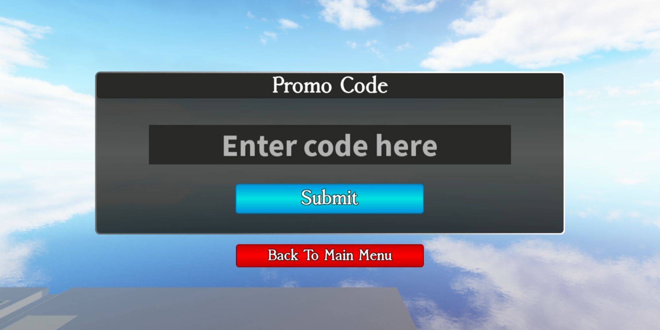 Image: Redeeming Codes in-game