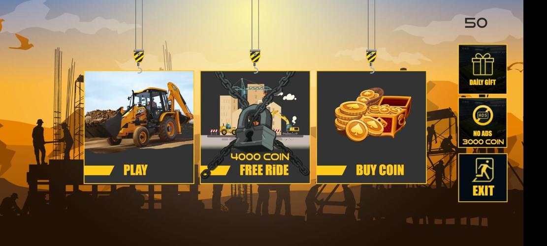 Excavator Jcb City Mission Sim Captura de tela 0