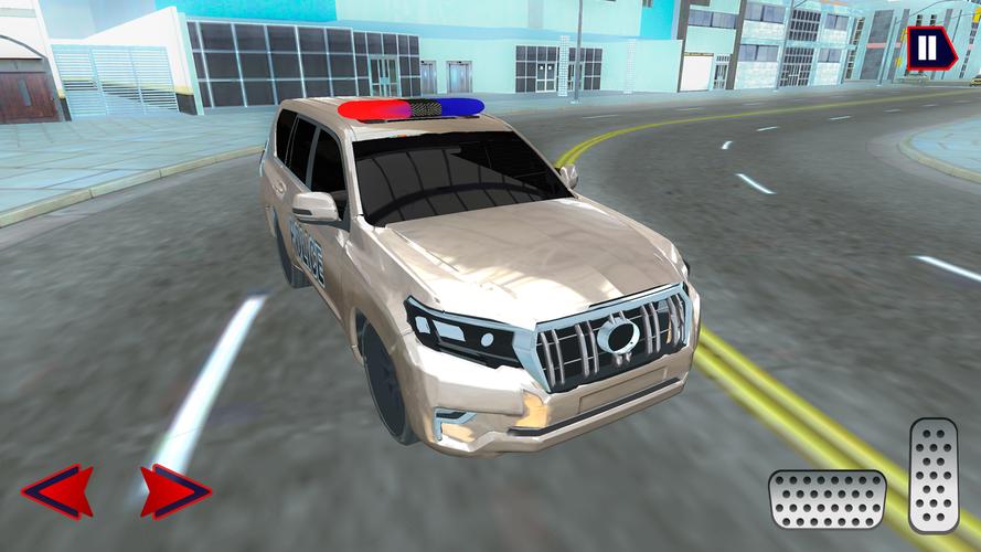 US Police Prado: City Car स्क्रीनशॉट 1