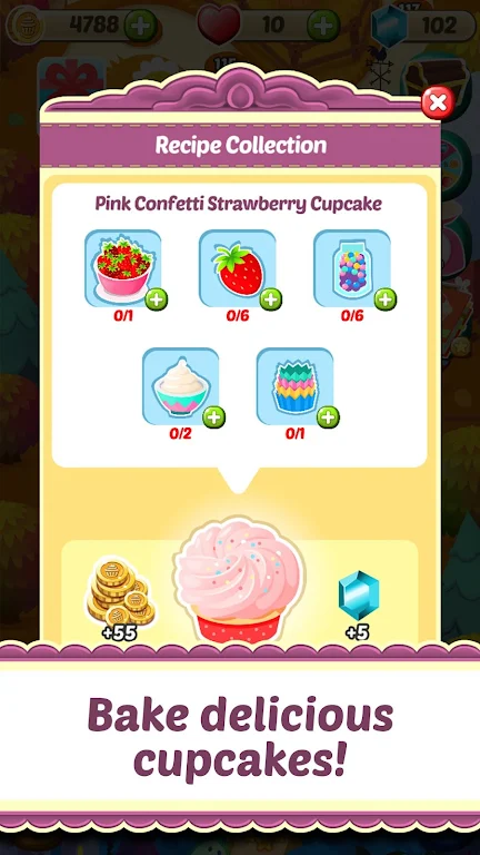 Mahjong Solitaire Cupcake Bake Captura de tela 3