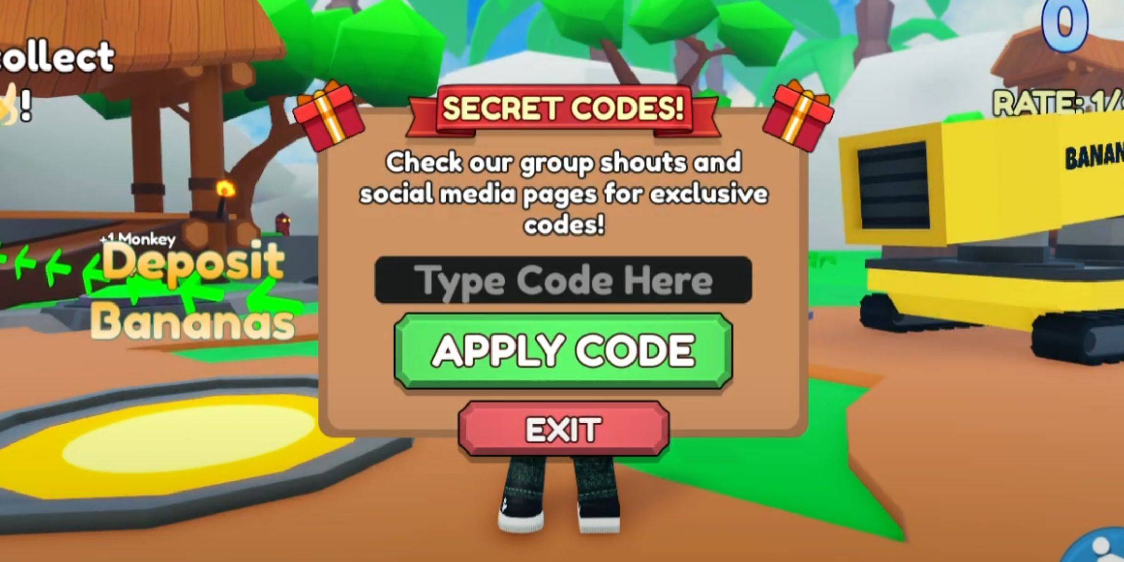 Redeeming Codes in Monkey Tycoon