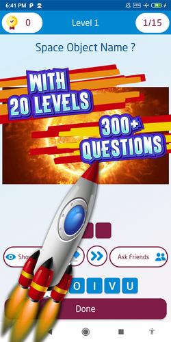 space quiz games 스크린샷 2