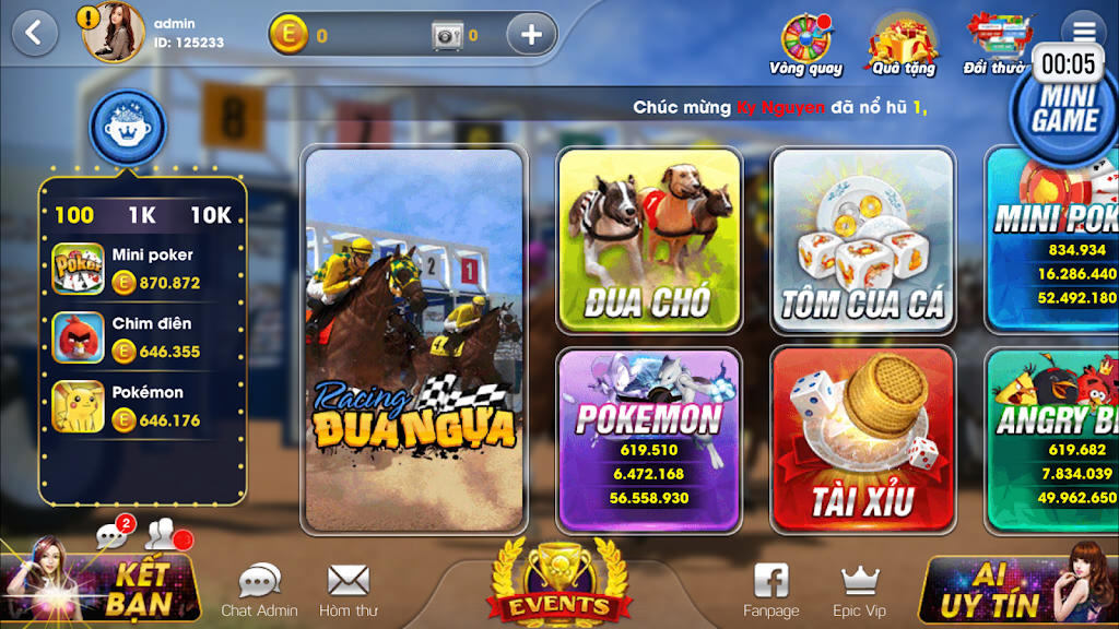 Epic JackPot: Đại gia Game bai Club Capture d'écran 0