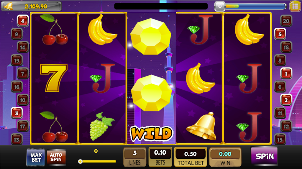 SlotMan - Free Classic Vegas Slot Machine 777 Скриншот 1