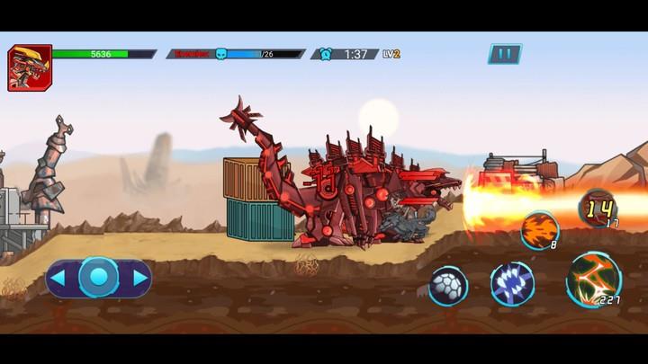 Mech War: Jurassic Dinosaur スクリーンショット 1