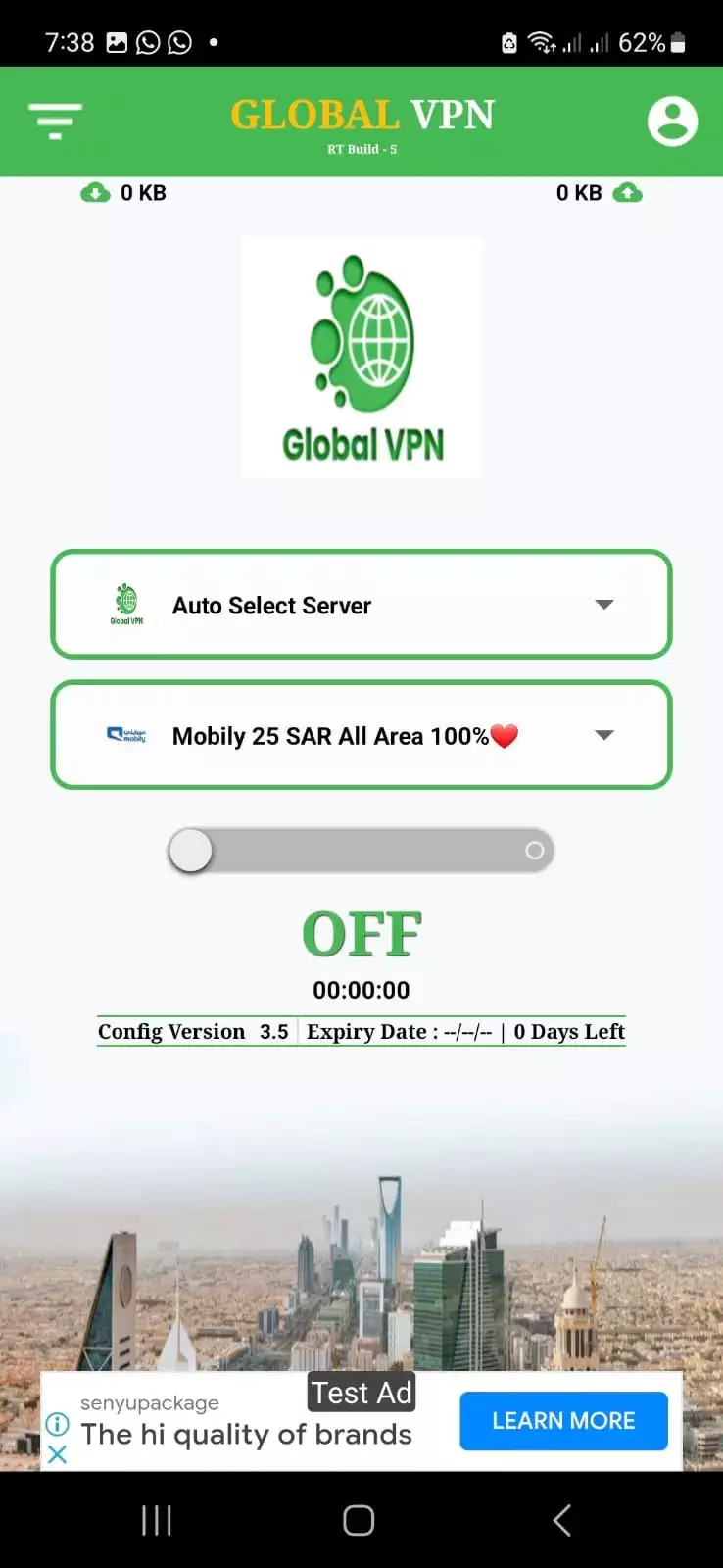 Global VPN Capture d'écran 1