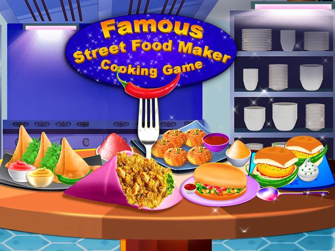 Indian Street Food Cooking Fun スクリーンショット 0