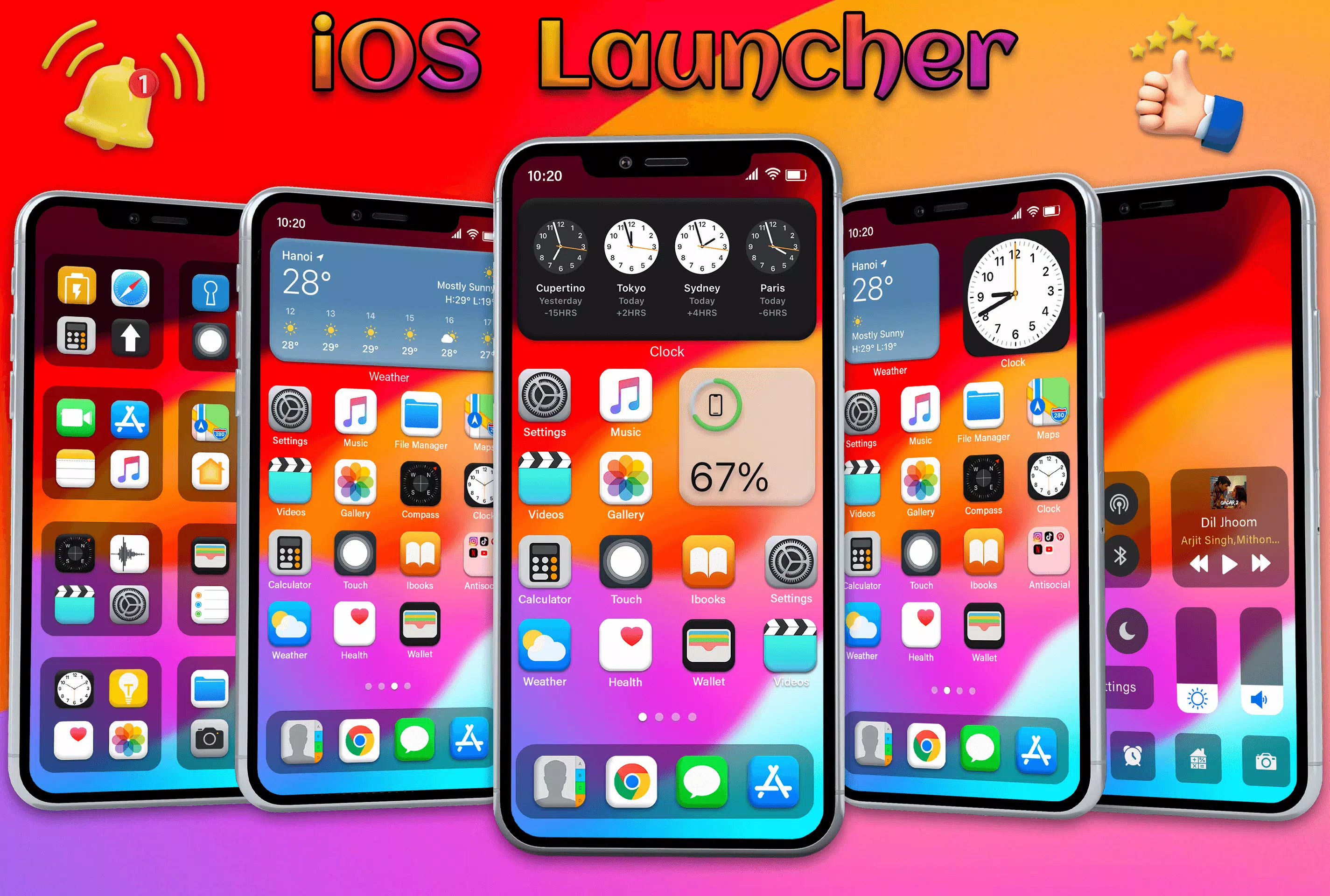 IOS Launcher - iOS 17 Pro Captura de tela 0