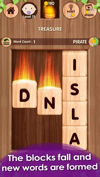Falling Word Games - Addictive スクリーンショット 1