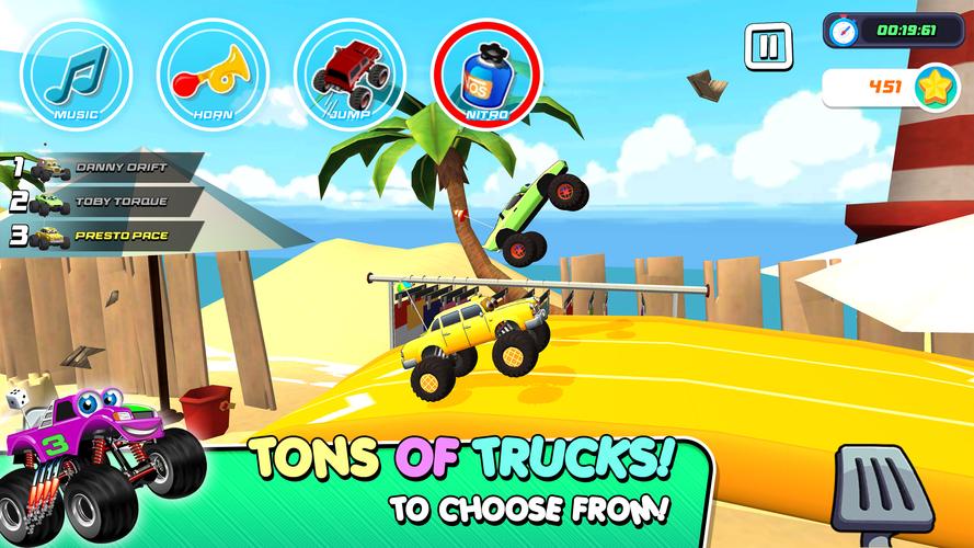 Monster Trucks Game for Kids 3 Screenshot 1