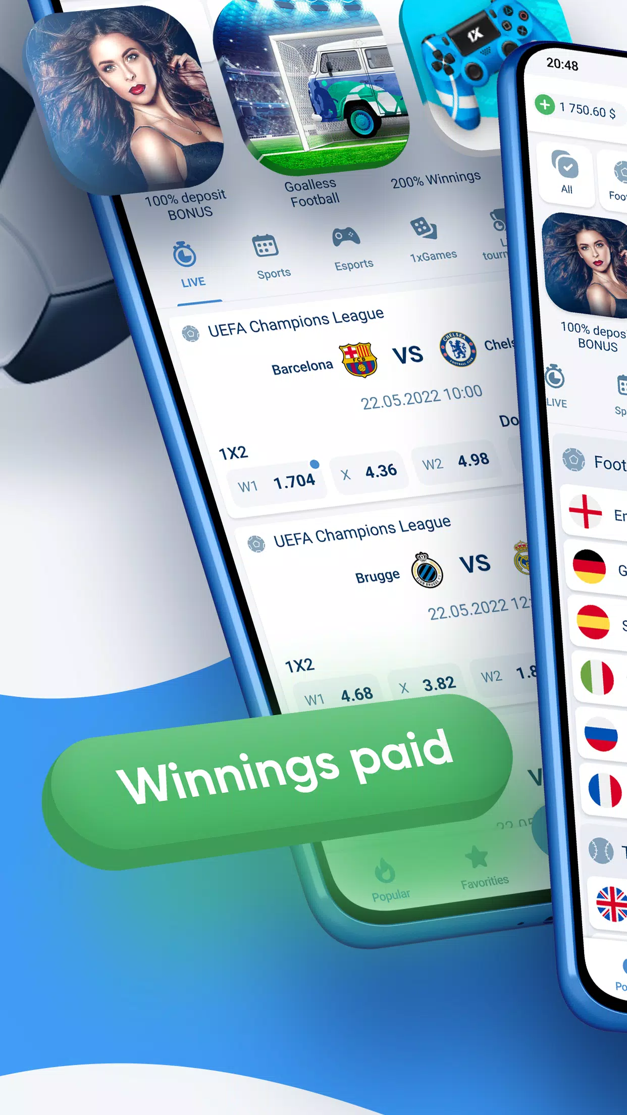 1xBet ﹣Sports Betting Captura de tela 1