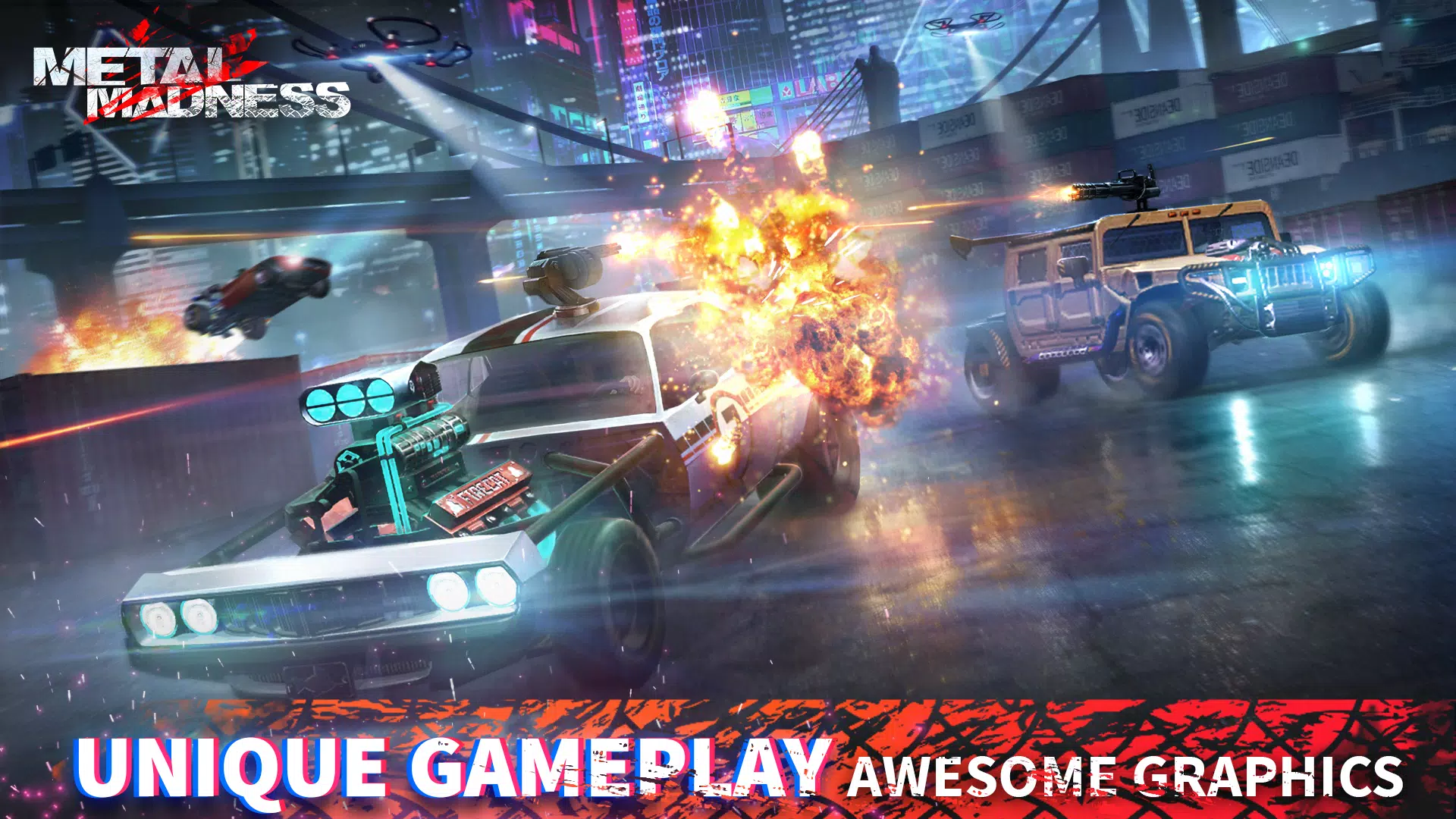 METAL MADNESS PvP: Car Shooter Capture d'écran 1