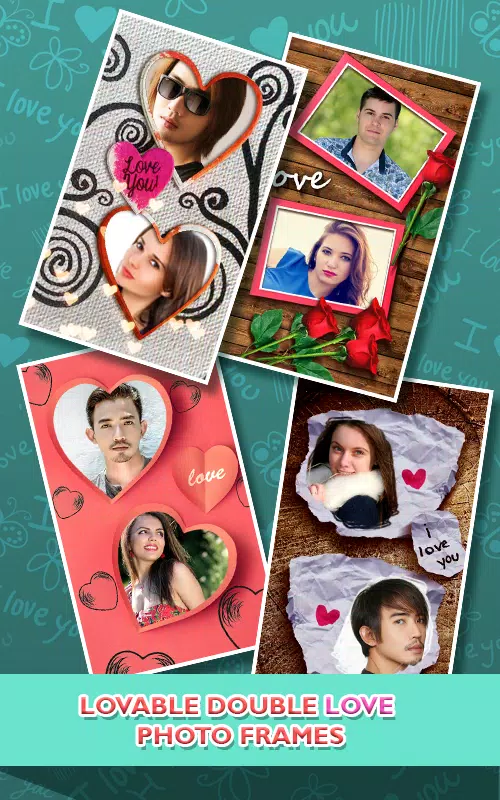 Love Photo frames Collage Captura de pantalla 1