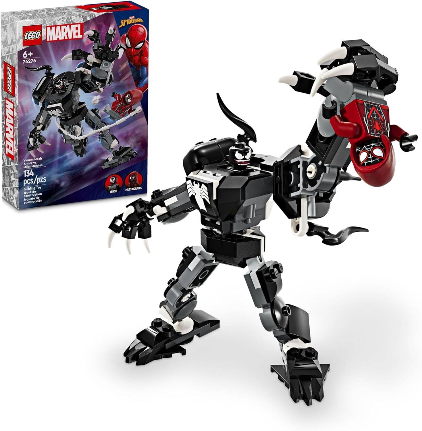 Lego Spider-Man Venom Mech Armor contre Miles Morales