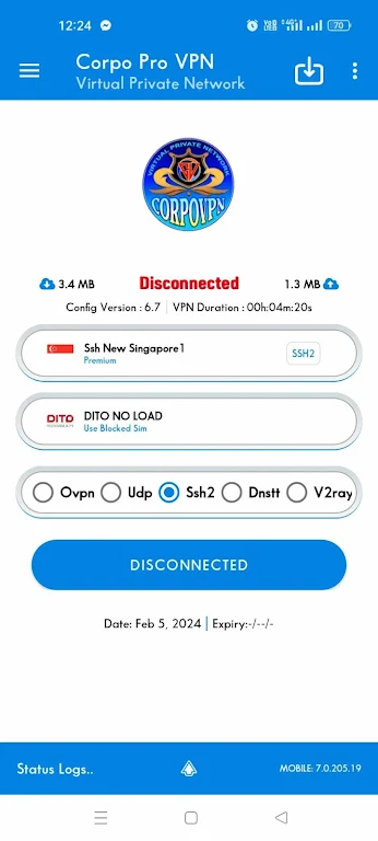 CORPOVPN PRO Captura de pantalla 1