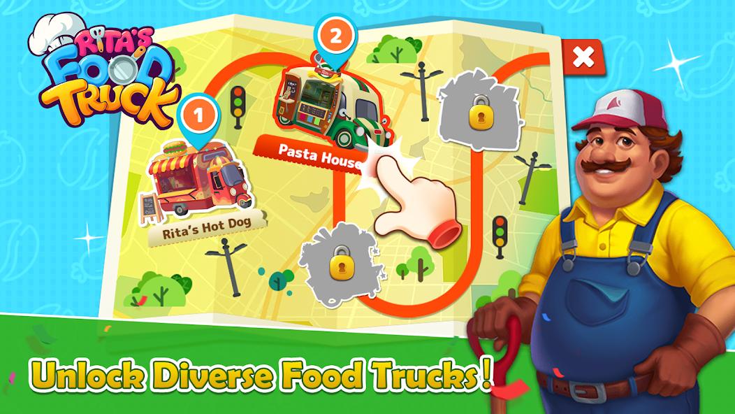 Rita’s Food Truck:Cooking Game Mod应用截图第1张