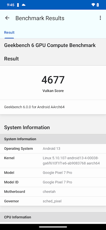 Geekbench 6 스크린샷 3