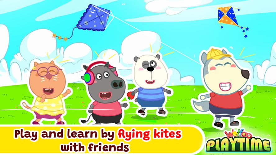 Wolfoo Playtime School Stories Captura de tela 1
