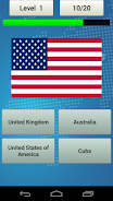 Flags Quiz - Geography Game Captura de pantalla 1