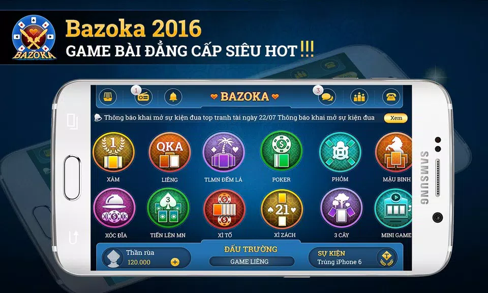 Bazoka - game bai online 2016 스크린샷 0