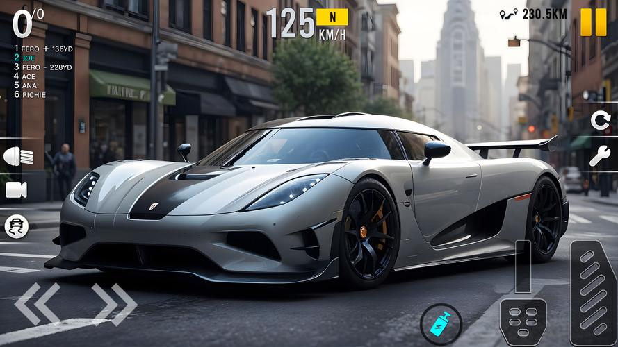 Speed Car racing Simulator 3D スクリーンショット 1