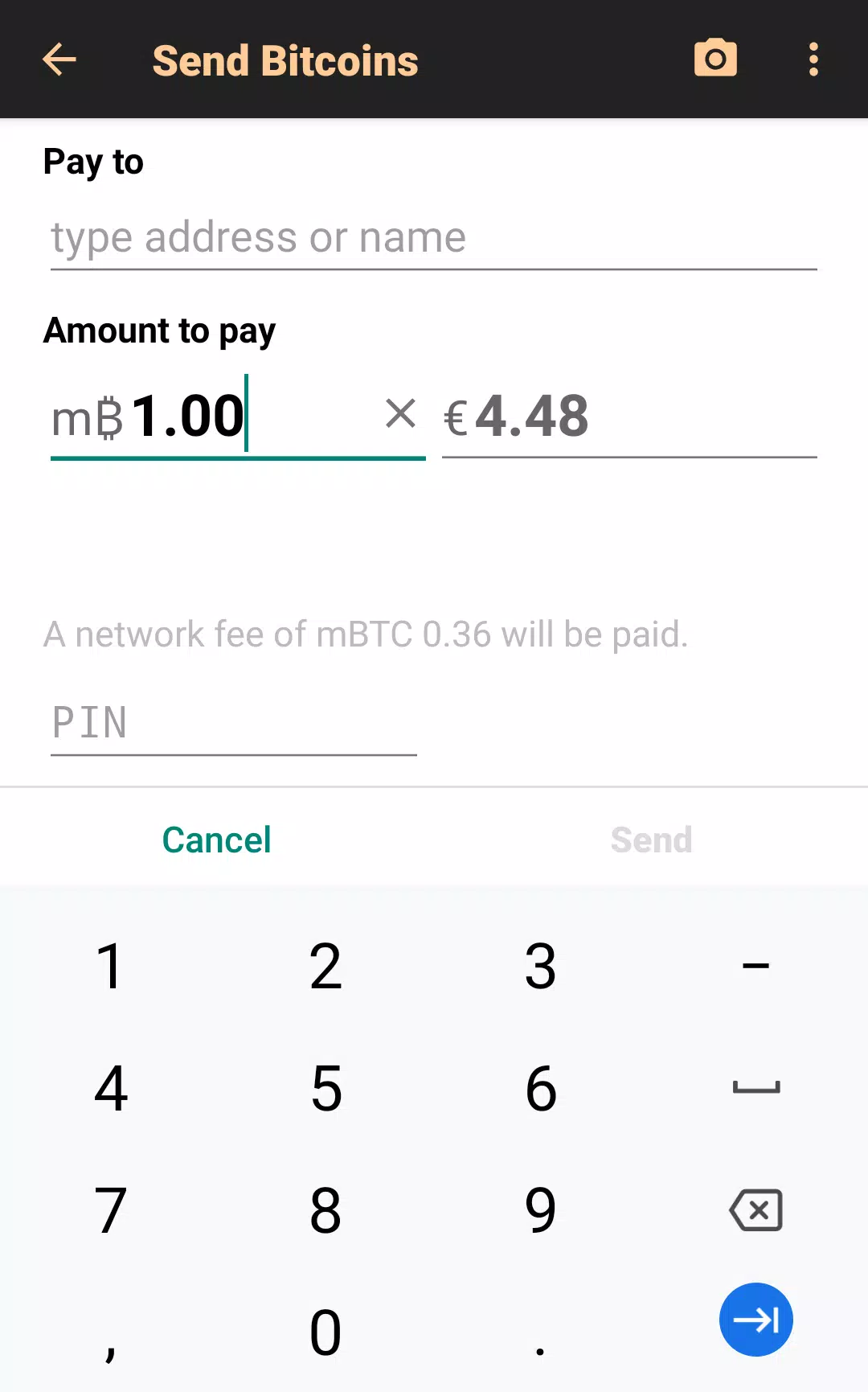Bitcoin Wallet应用截图第1张