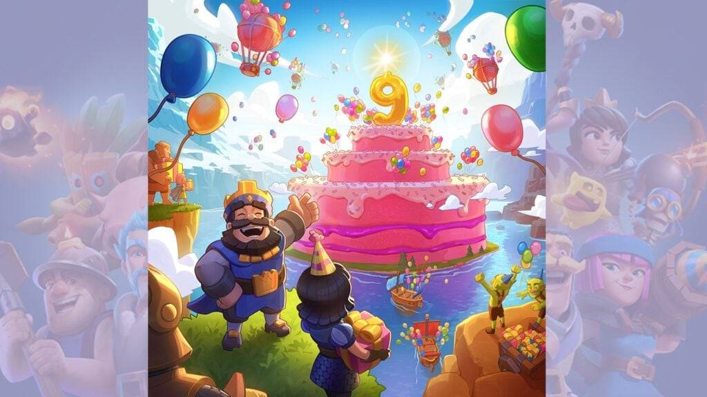 CLASH ROYALE 9º aniversário da festa: nova evolução e desafios!