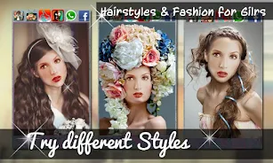 Hairstyles & Fashion for Girls स्क्रीनशॉट 0