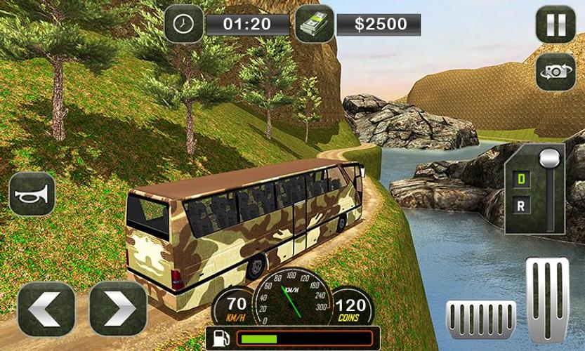 Army Bus Transporter Coach Fun Capture d'écran 1